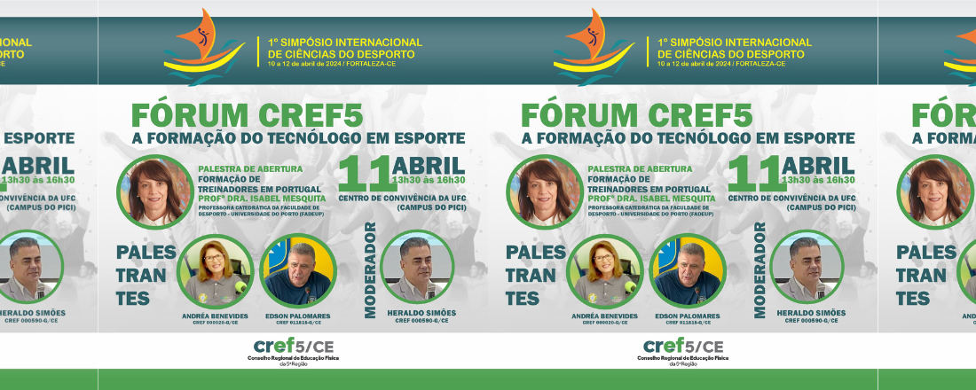 Fórum Cref5 a Formação do Tecnólogo em Esporte