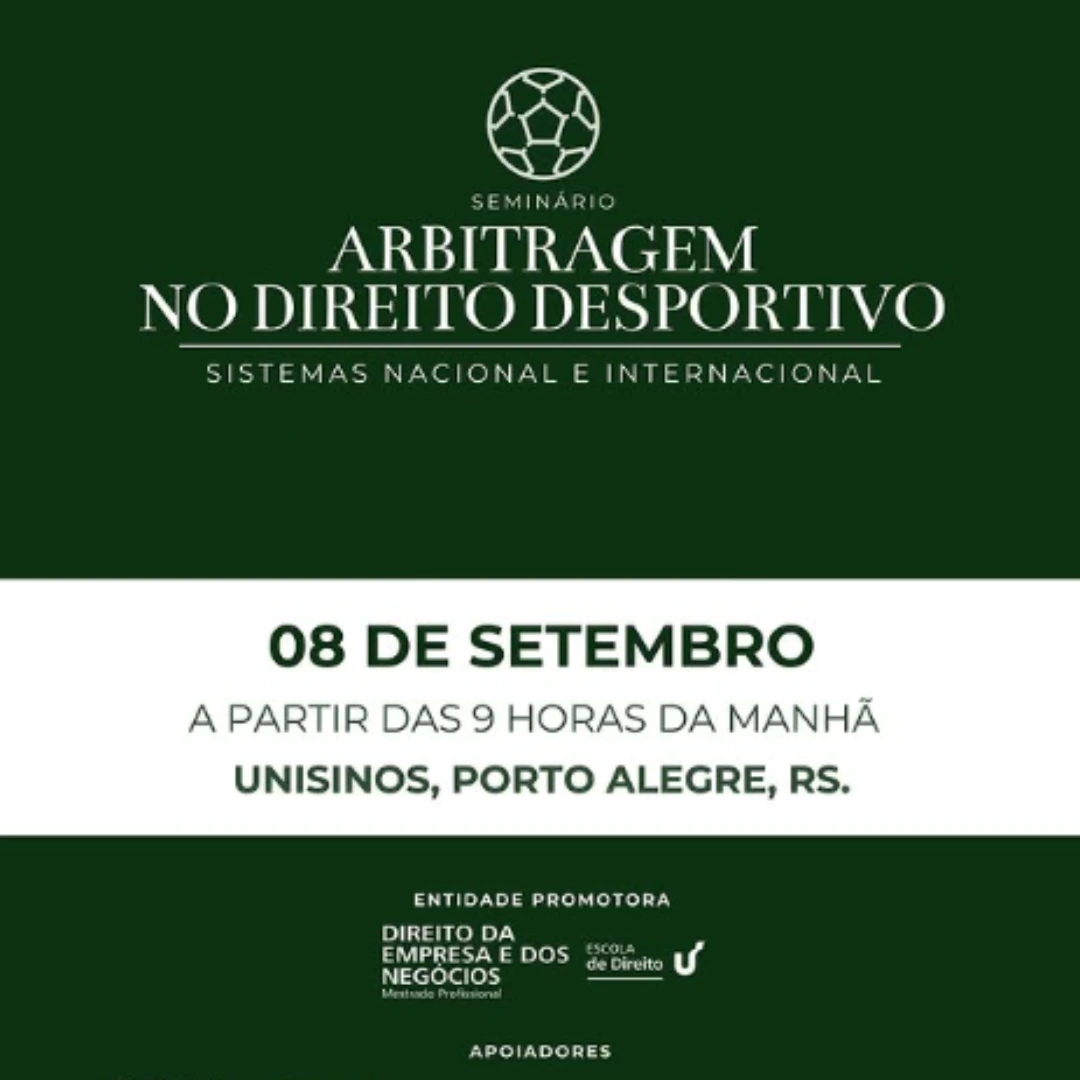 I Seminário Jurídico sobre Arbitragem no Direito Desportivo