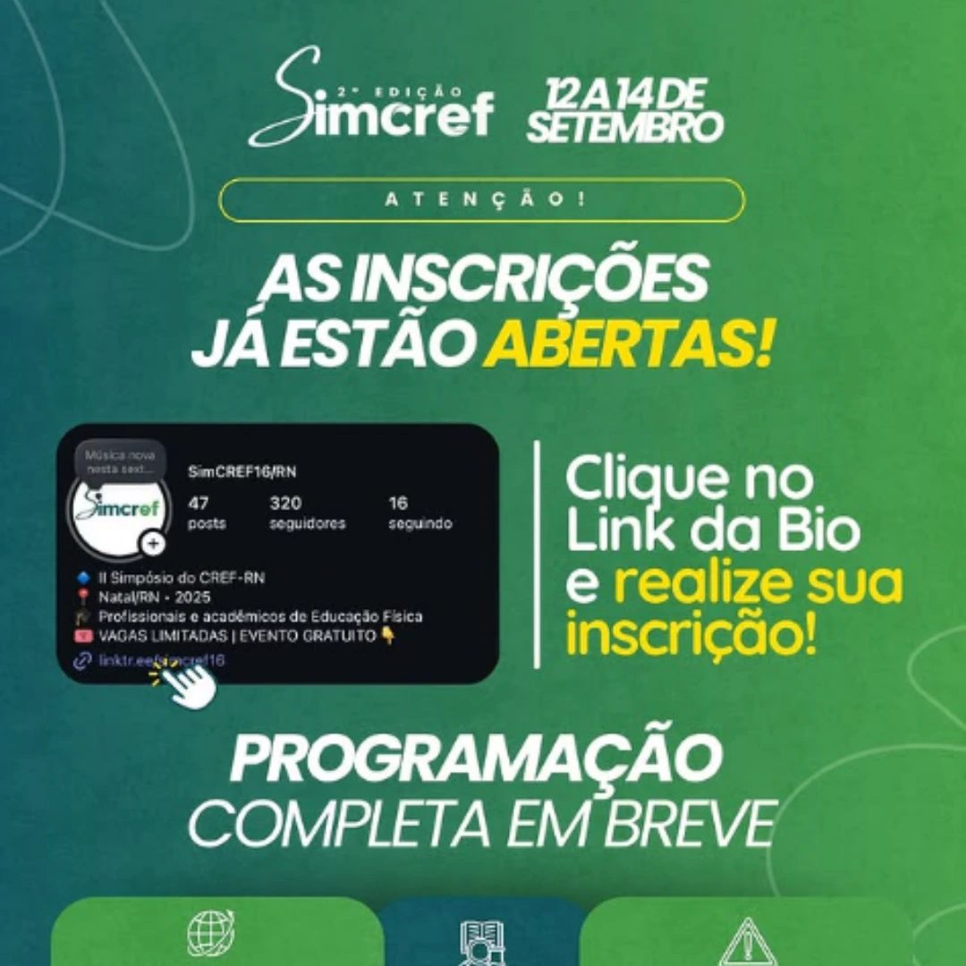 Simpósio internacional do Conselho Regional de Educação Física do Rio Grande do Norte