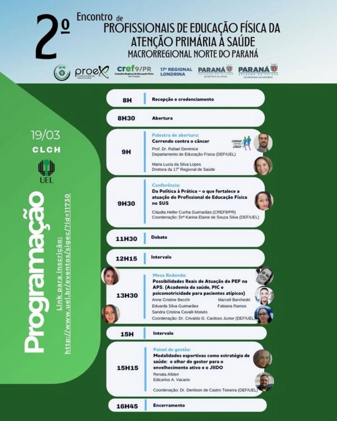 2º Encontro de Profissionais de Educação Física da Atenção Primária à Saúde