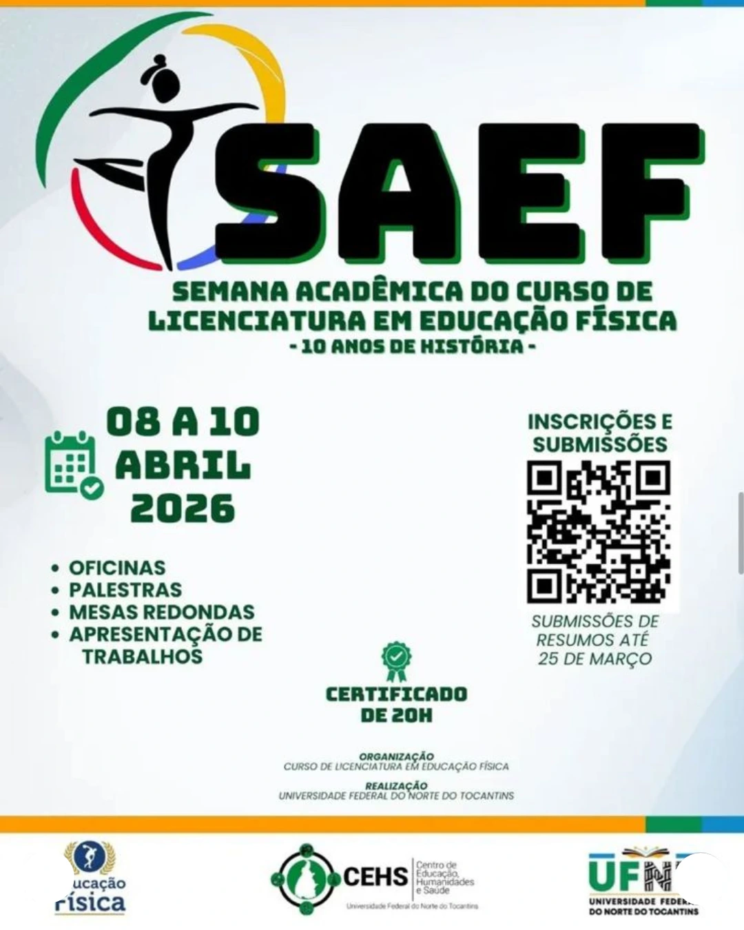 Semana Acadêmica do Curso de Licenciatura em Educação Física UFNT