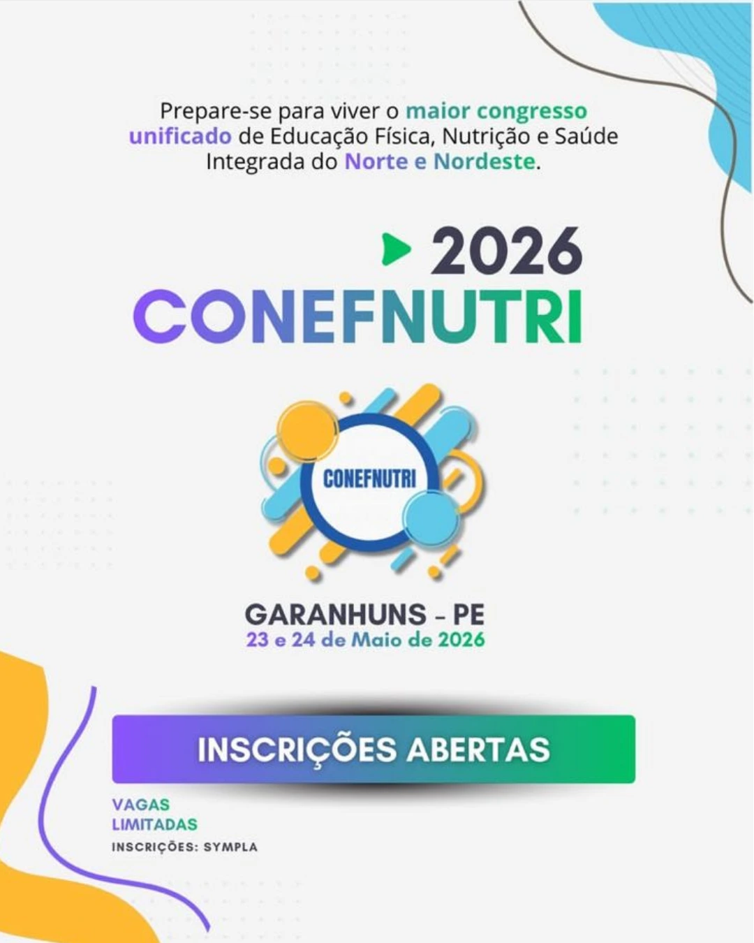 Congresso de Educação Física, Nutrição e Saúde Integrada – CONEFNUTRI 2026