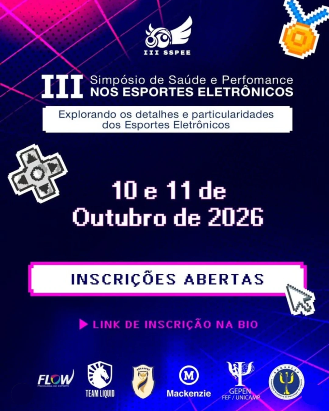 III Simpósio de Saúde e Performance nos Esportes Eletrônicos