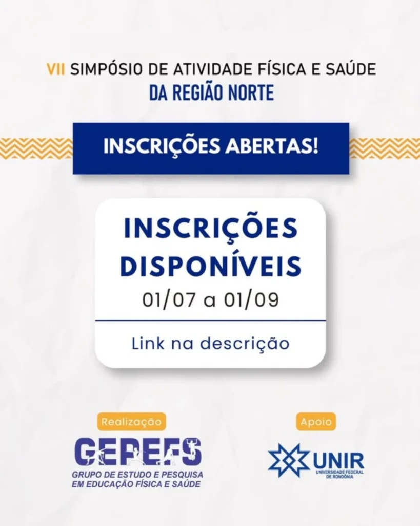VII Simpósio de Atividade Física e Saúde da Região Norte