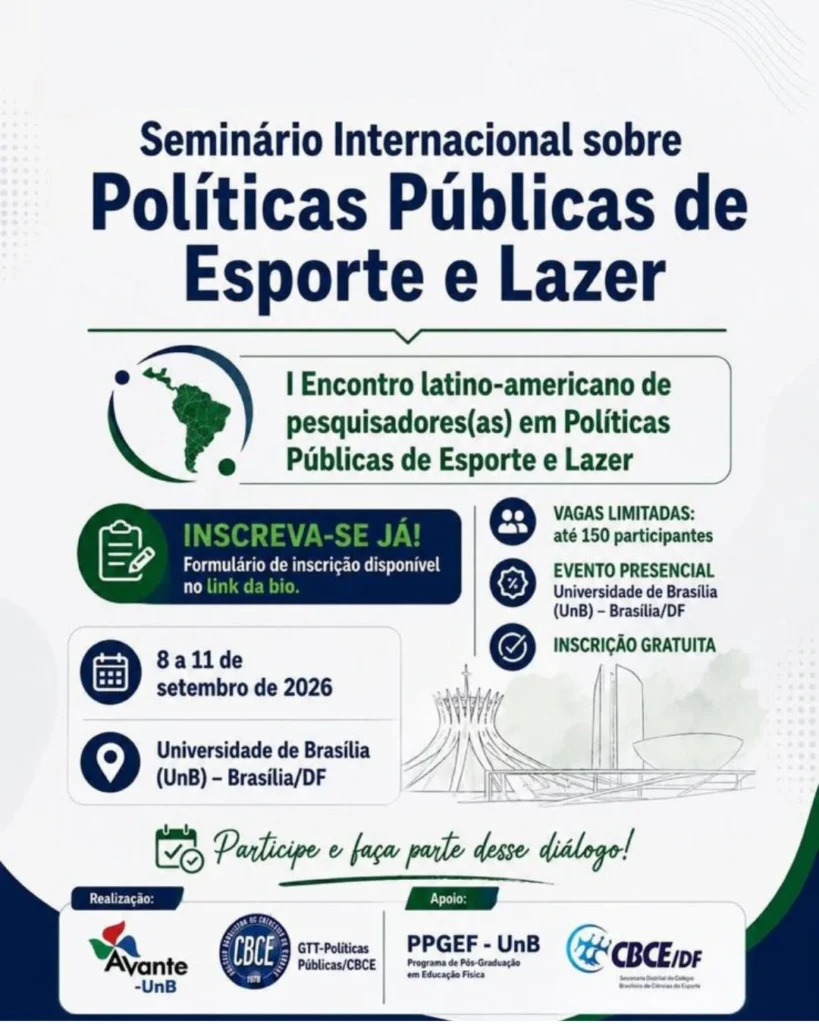 I Encontro Latino-Americano de Pesquisadores(as) em Políticas Públicas de Esporte e Lazer