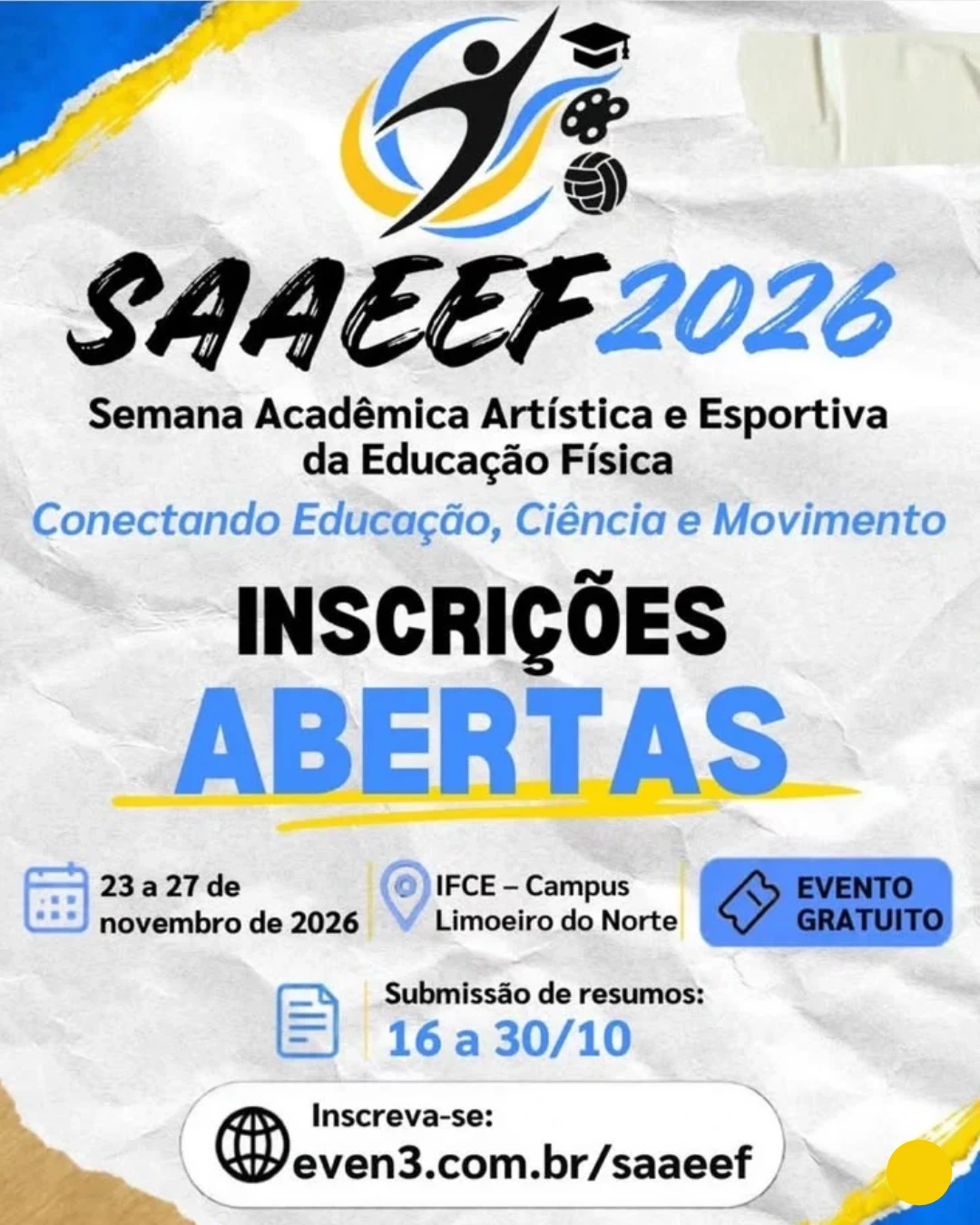 Semana Acadêmica Artística e Esportiva da Educação Física SAAEEF-IFCE Limoeiro
